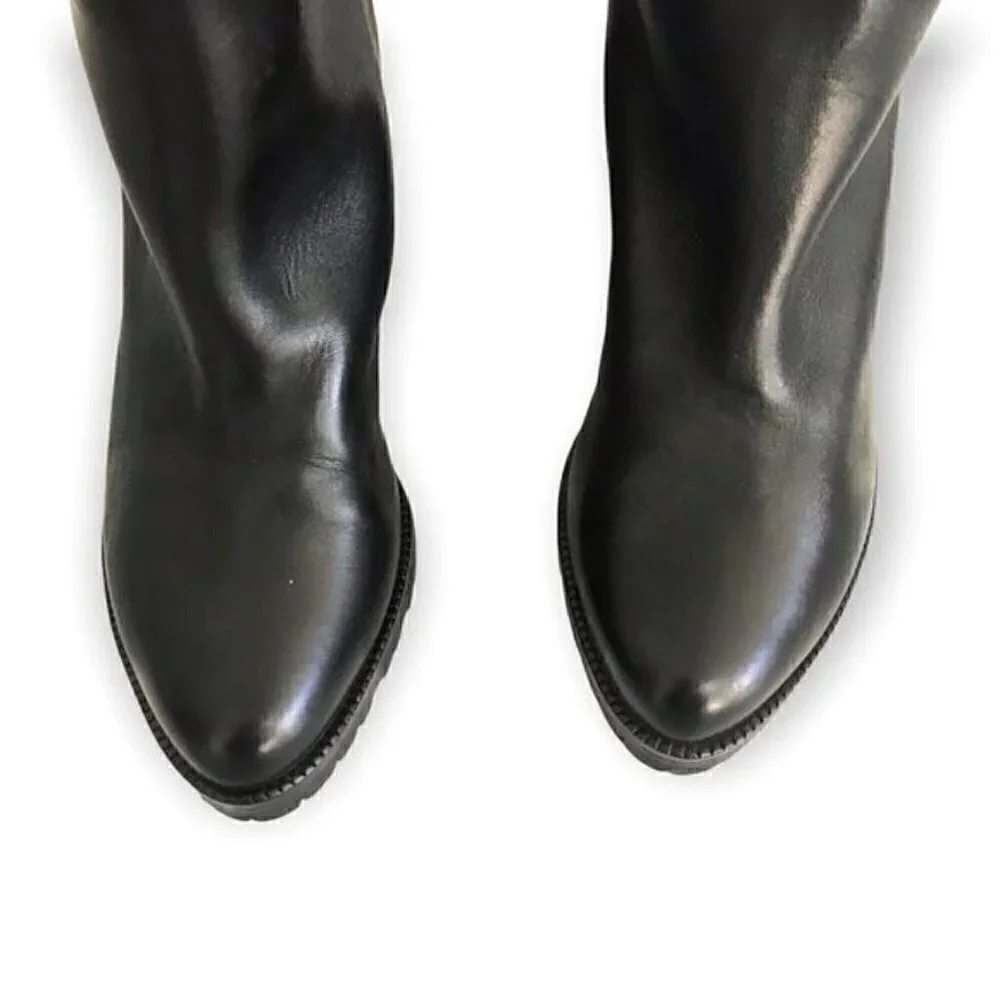 Walter Steiger boots black over the knee /knee high boots, size 39.5 EU
